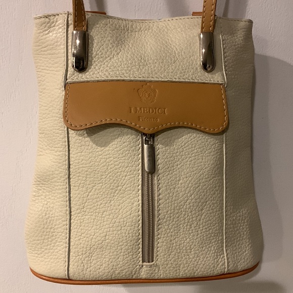 I Medici Italian leather crossbody bag convertible backpack handbag - Picture 5 of 11